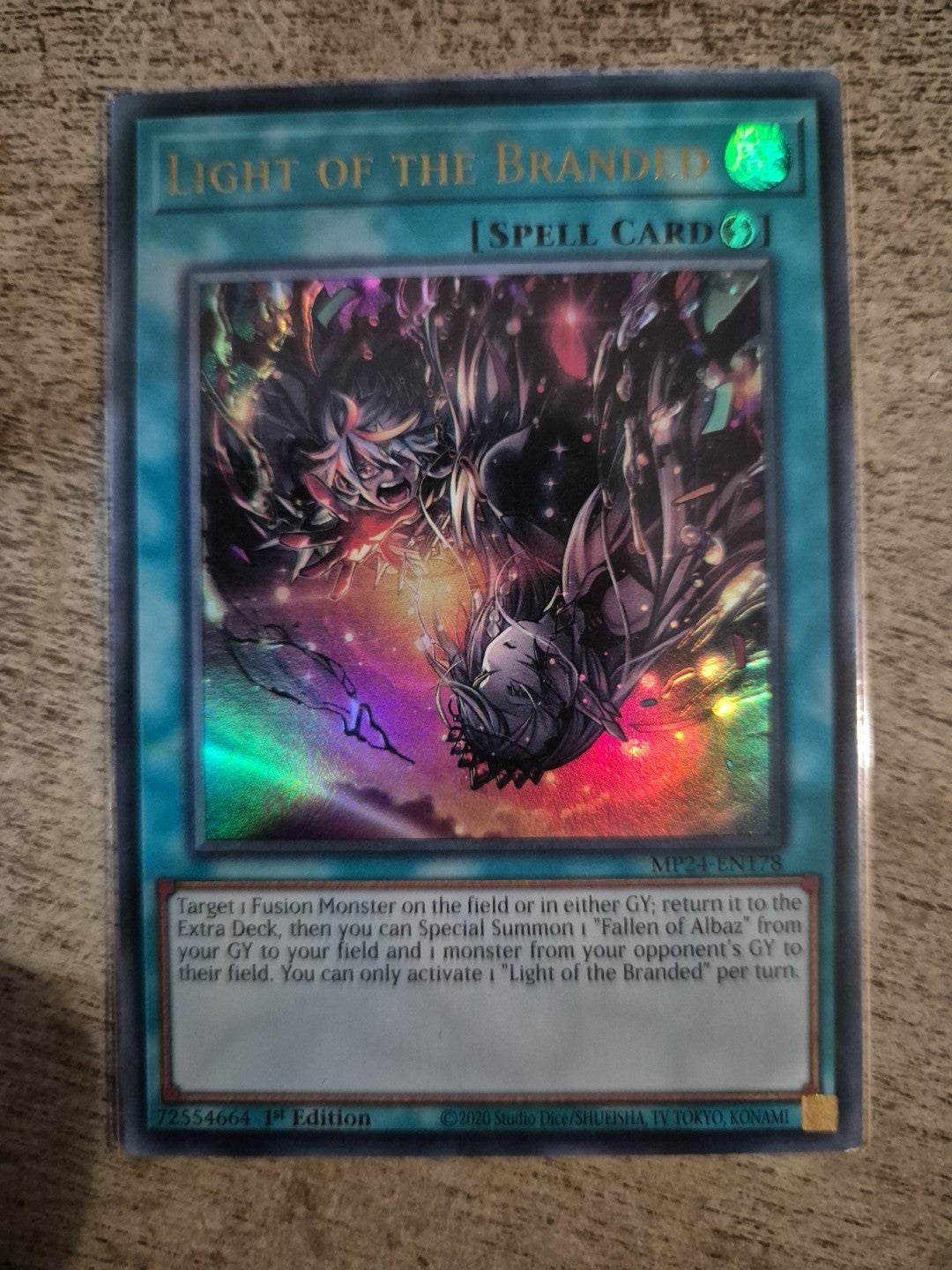 Light of the Branded MP24-EN178 Ultra Rare Yugioh NM