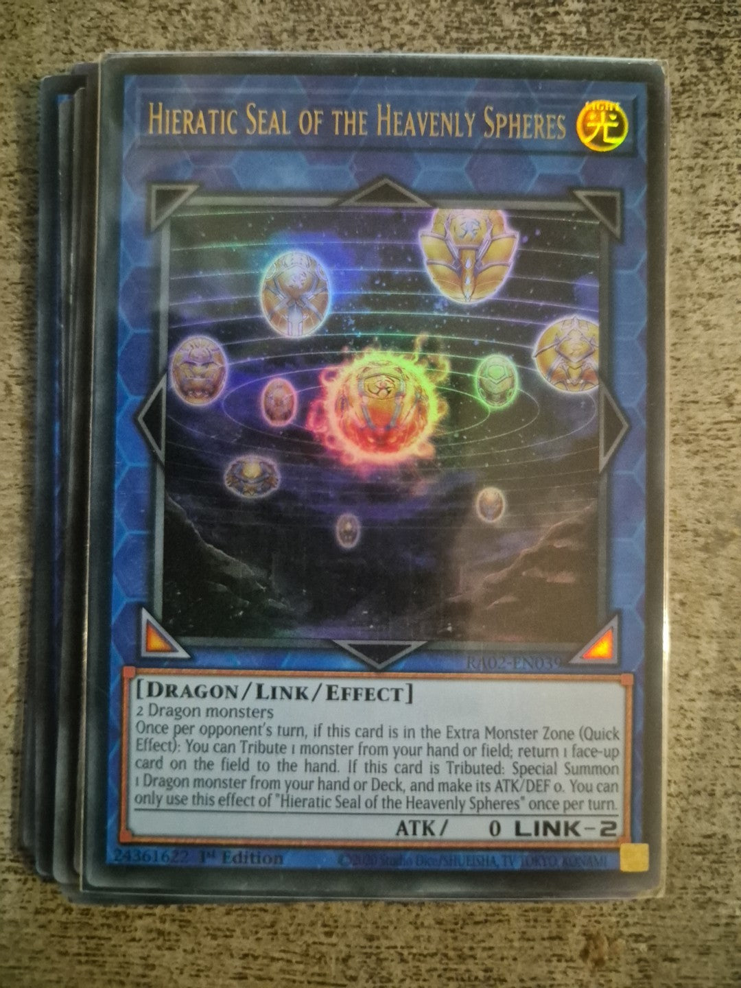 Yu-Gi-Oh! - Hieratic Seal of the Heavenly Spheres - RA02-EN039 Ultra Rare 1st Ed