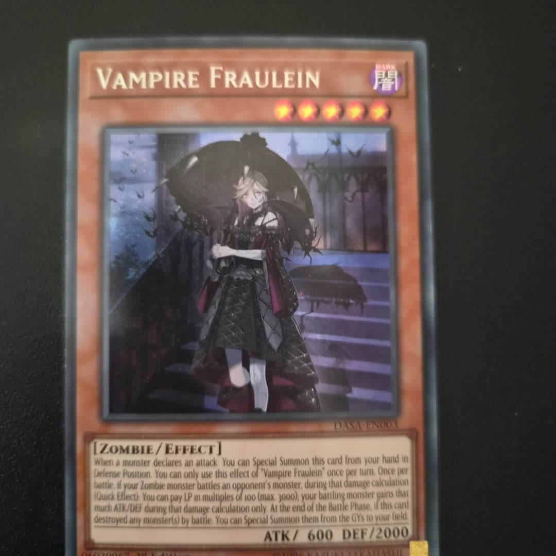 YuGiOh Vampire Fraulein Secret Rare 1st Edition DASA-EN003
