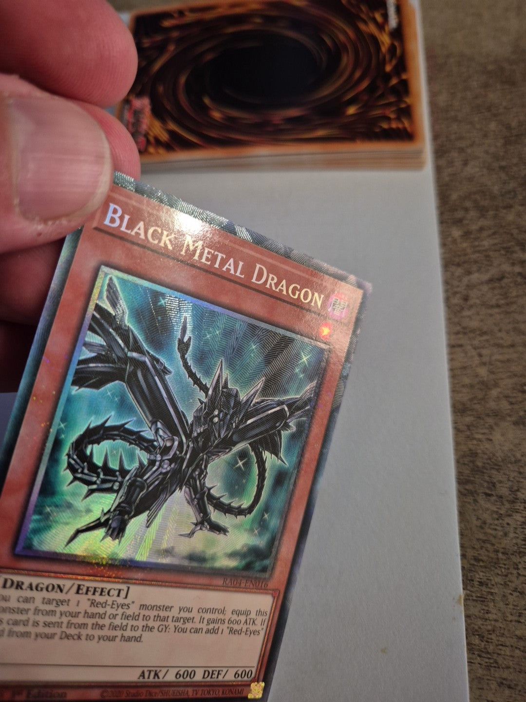 Black Metal Dragon - RA04-EN016 - 1st Ed Prismatic Collector's Rare Near Mint