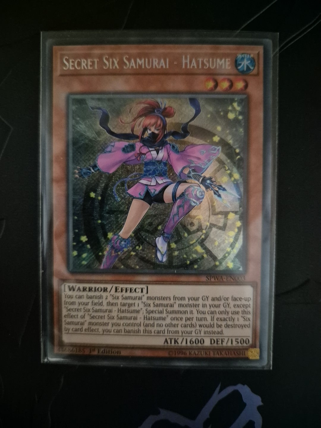 Secret Six Samurai - Hatsume SPWA-EN003 Secret Rare 1st Edition YuGiOh TCG Card