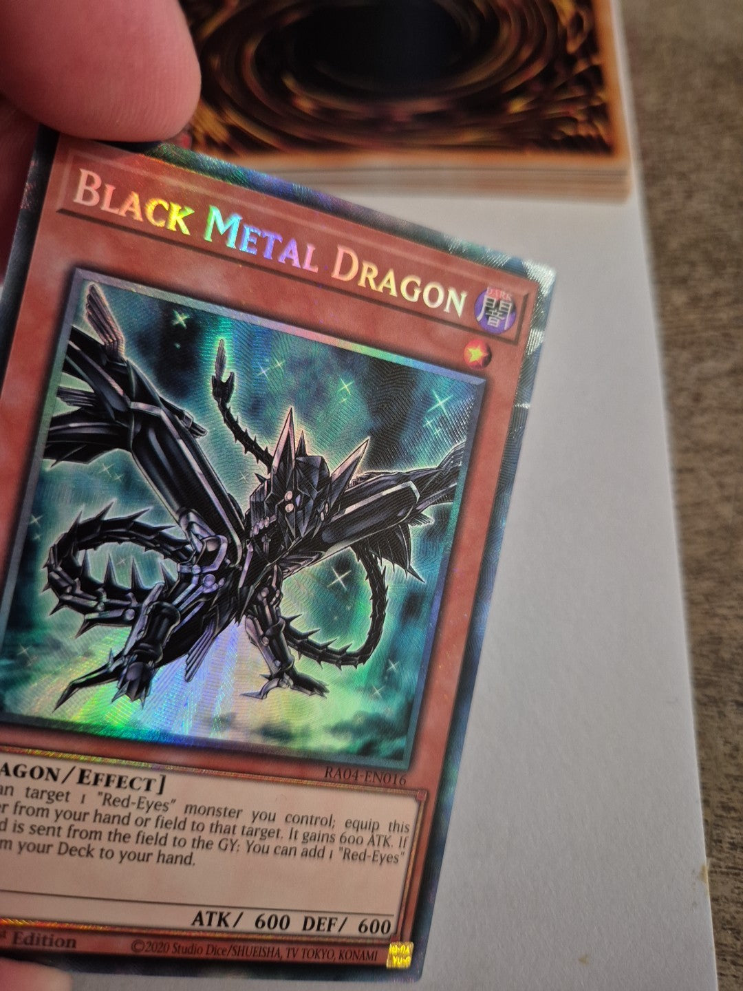 Black Metal Dragon - RA04-EN016 - 1st Ed Prismatic Collector's Rare Near Mint
