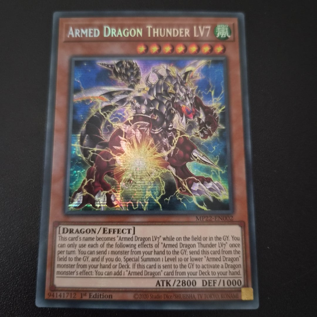 Yugioh - Armed Dragon Thunder LV7 *Prismatic Secret Rare* MP22-EN002 (NM)