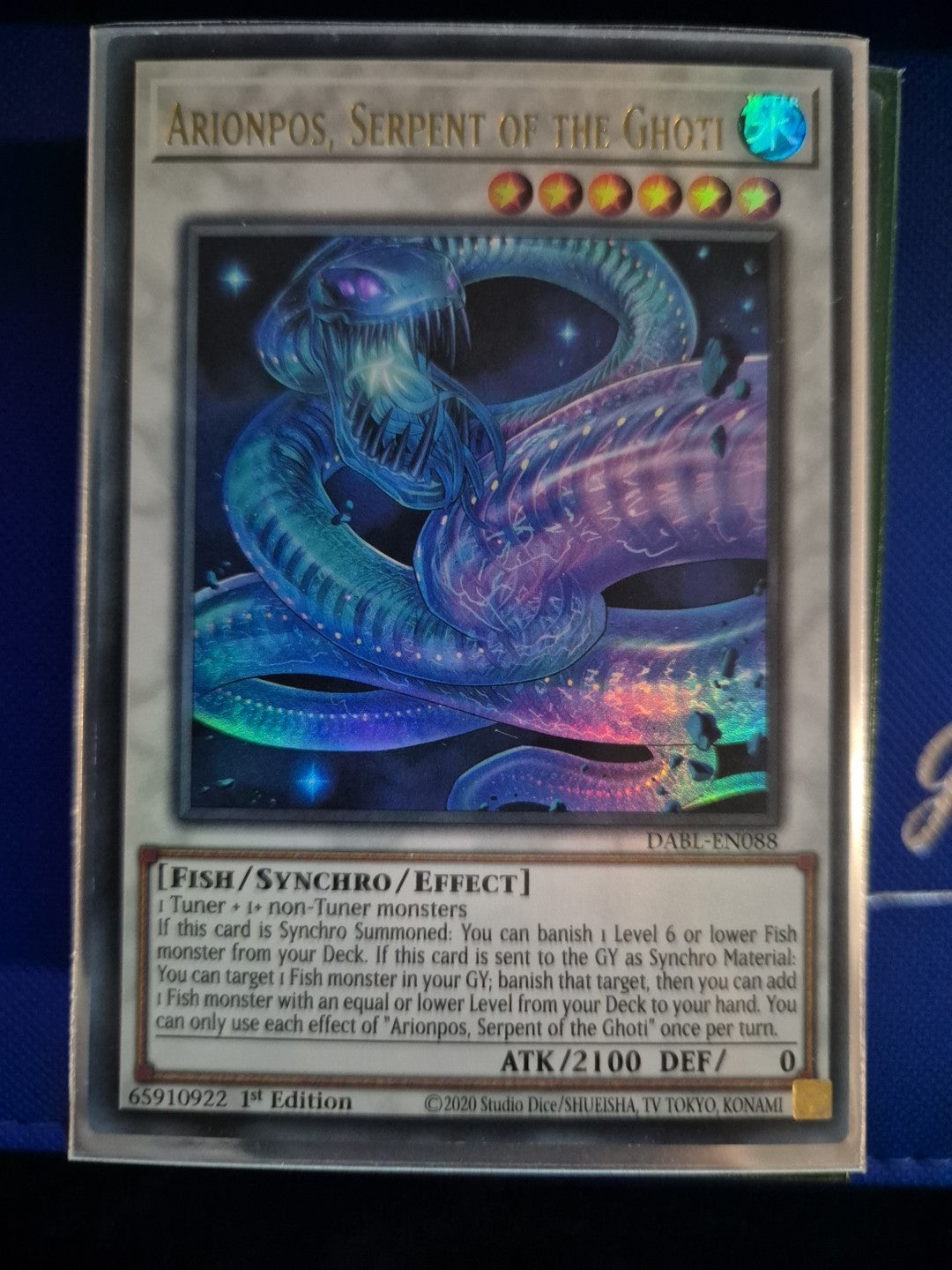 Yugioh   Arionpos, Serpent of the Ghoti DABL-EN088 Ultra Rare 1st Ed NM Yugioh