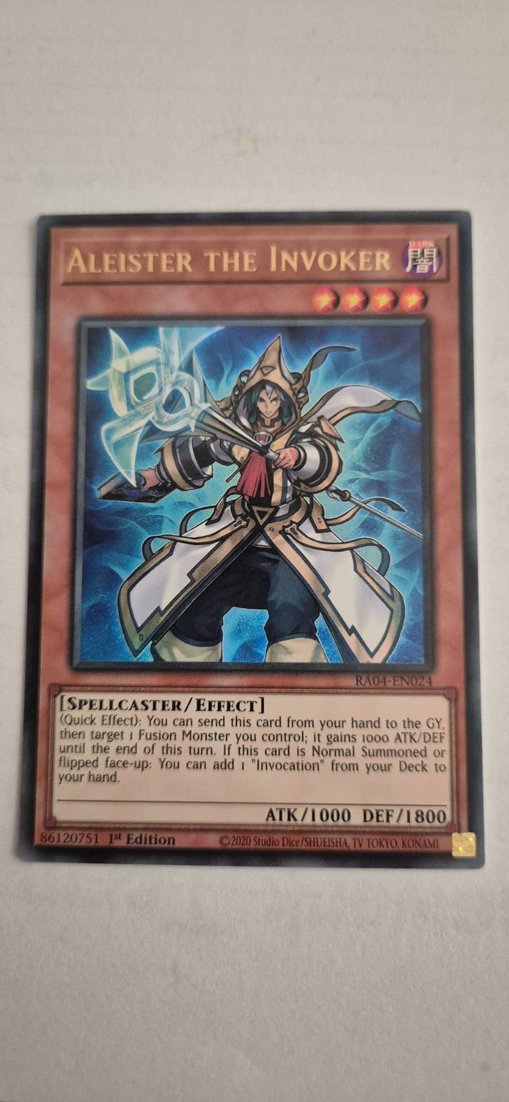 YUGIOH RA04-EN024 Aleister the Invoker ALT ART Ultra Rare 1st Edition NM