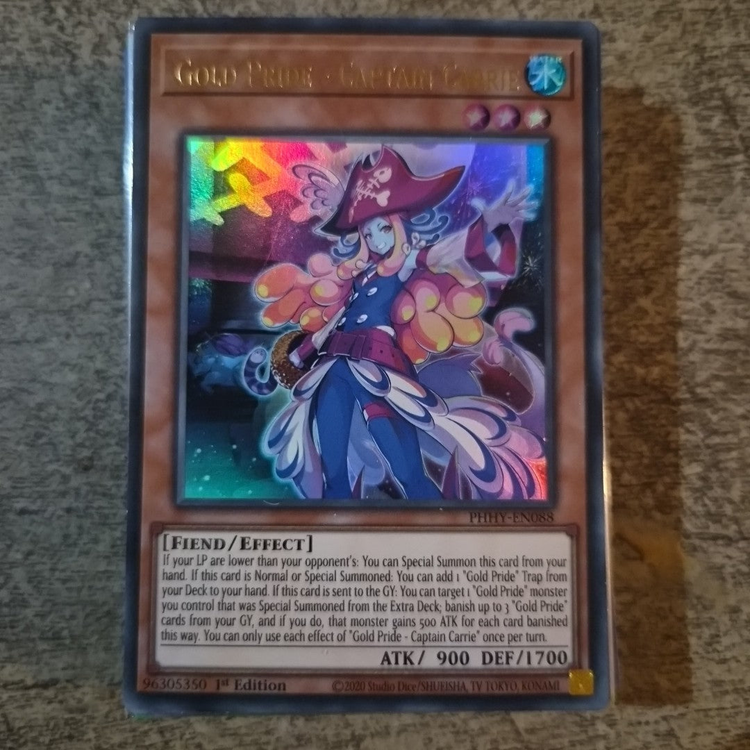 Yugioh Gold Pride - Captain Carrie PHHY-EN088 Ultra Rare 1st Edition NM