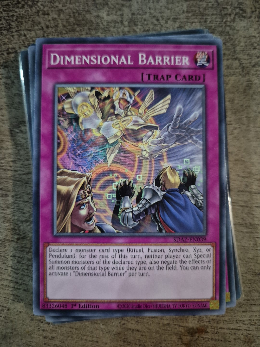 Dimensional Barrier SDAZ-EN039 1st Edition YuGiOh TCG Card