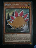 Doodle Beast - Stego - Blcr-en032 - Secret Rare 1st Edition YuGiOh Card