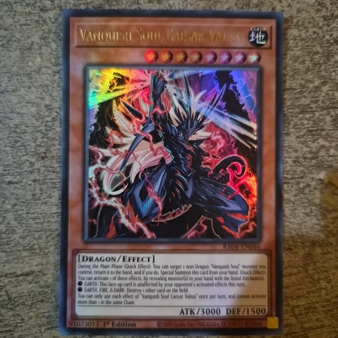 VANQUISH SOUL CAESAR VALIUS - Ultra Rare - RA04-EN046 - 1st Ed - NM/M
