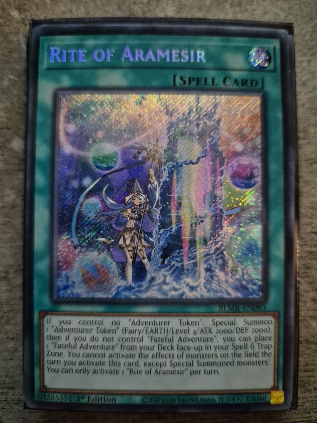 Rite of Aramesir - BLMR-EN093 - Secret Rare - 1st Edition - Yugioh