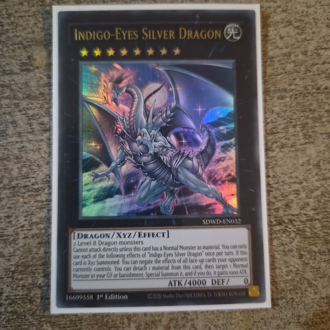 Indigo-Eyes Silver Dragon - SDWD-EN032 Ultra Rare Yugioh Card