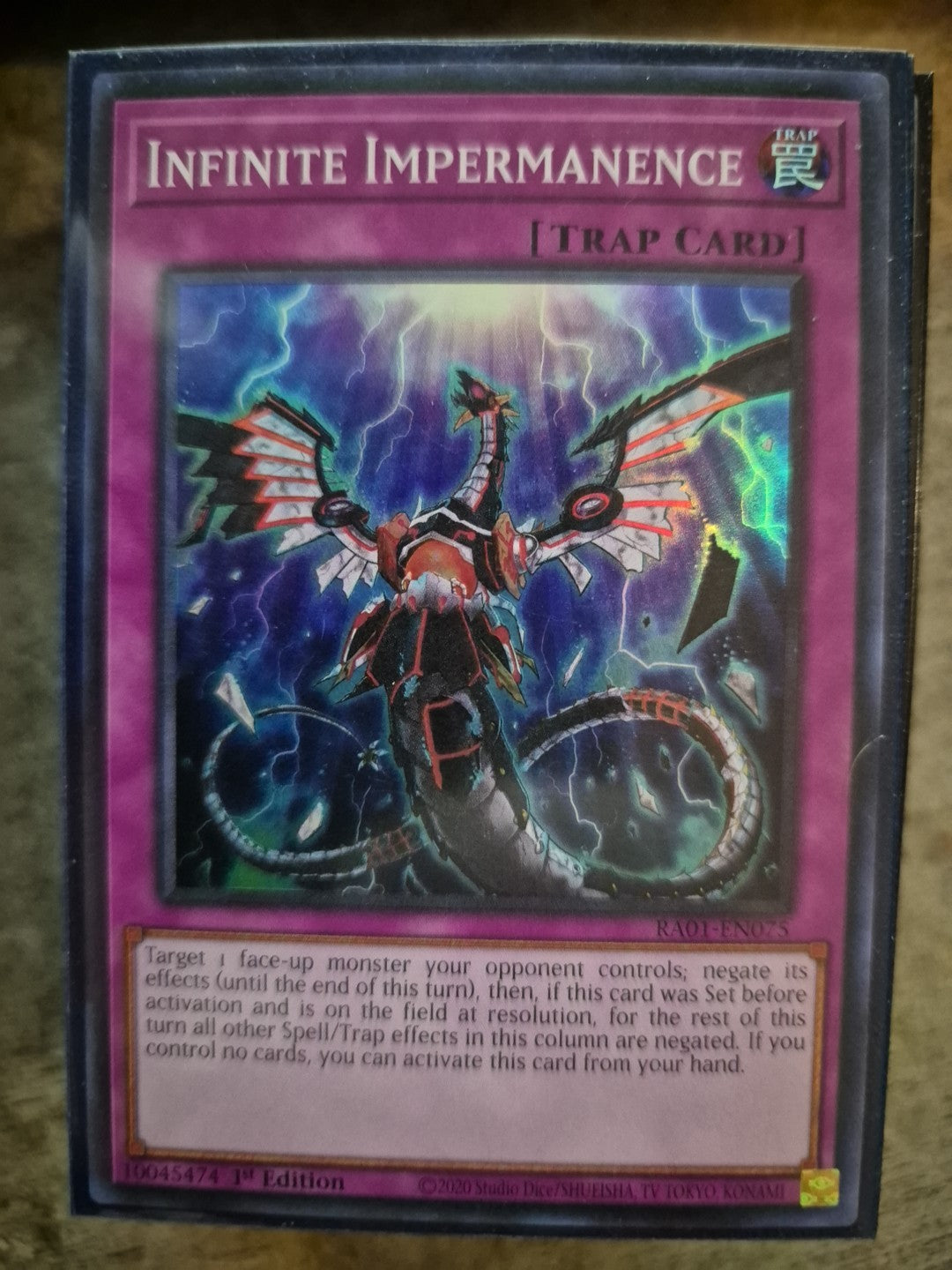 Infinite Impermanence - RA01-EN075 - Super Rare - 1st Edition Yugioh