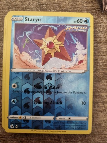 Pokemon TCG Staryu Reverse Holo Common Fusion Strike 52/264