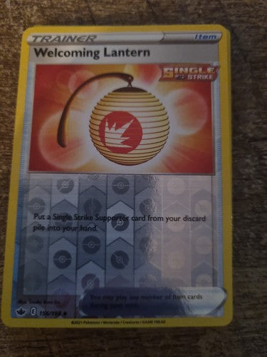 Welcoming Lantern 156/198 Chilling Reign Reverse Holo Pokémon TCG