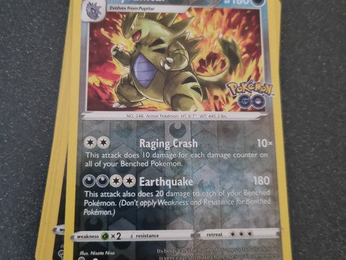 Pokemon Card TCG - Tyranitar - 43/78 - Pokemon Go - Holo