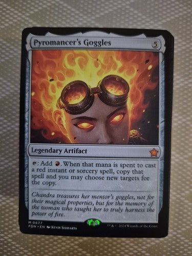 Pyromancer's Goggles MTG Magic the Gathering Card NM Near Mint FDN