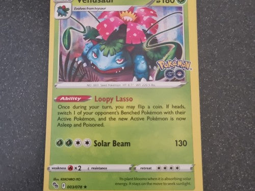 Pokemon Card TCG - Venusaur - 3/78 - Pokemon Go - Holo