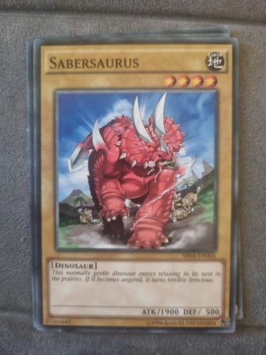 Sabersaurus Common 1st Edition Yugioh Card SR04-EN004