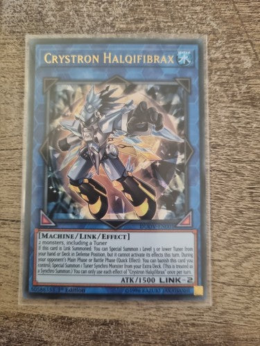 Yugioh Crystron Halqifibrax DUOV EN001 Ultra Rare 1st Ed