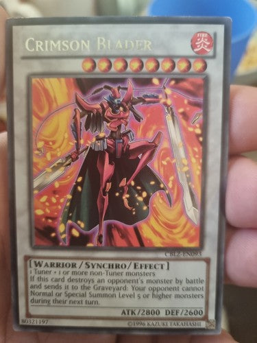Yu-Gi-Oh! - Crimson Blader - CBLZ-EN186 - Rare - Unl Ed (NM)