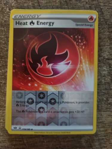 Heat Energy - 174/189 - Reverse Holo - Darkness Ablaze - NM/M - Pokemon Card