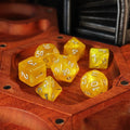 7pc Yellow Dice Set - RPG Board Games