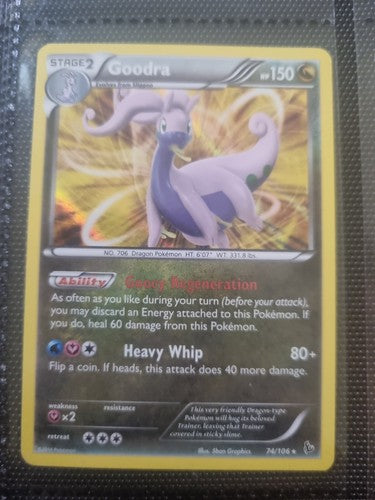 Goodra 74/106 Rare Holo | XY: Flashfire | Pokemon Card