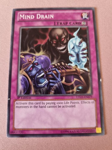 Yu-Gi-Oh! TCG Mind Drain Lord of the Tachyon Galaxy LTGY-EN079 1st Edition...