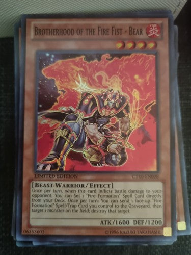 Brotherhood of the Fire Fist - Bear - CT10-EN008 - Super Rare