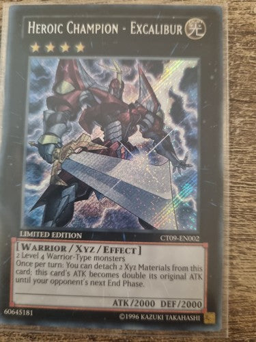 Heroic Champion - Excalibur - CT09-EN002 - Secret Rare - Limited Edition Yugioh