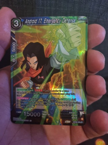 Android 17, Emergency Defense BT20-044 R Foil Power Absorbed DBS