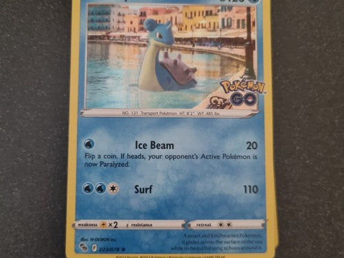 Pokemon Card TCG - Lapras - 23/78 - Pokemon Go - Holo