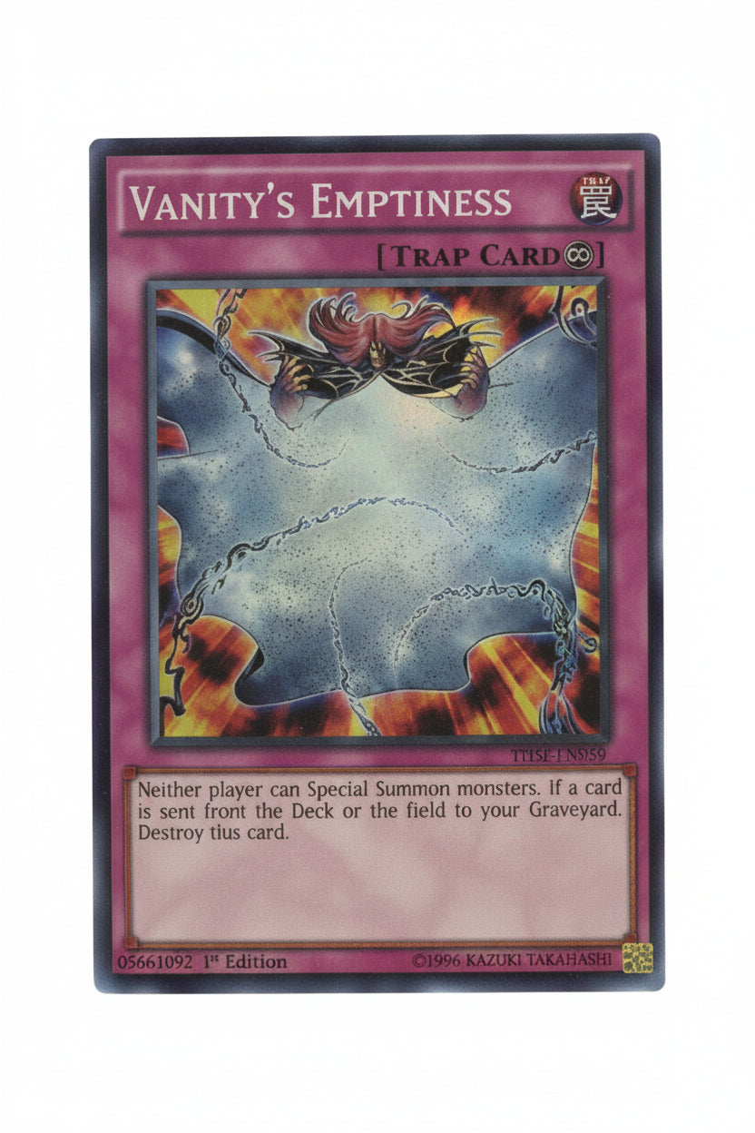 Vanity's Emptiness Super Rare 1st Edition Yugioh THSF-EN059 NM