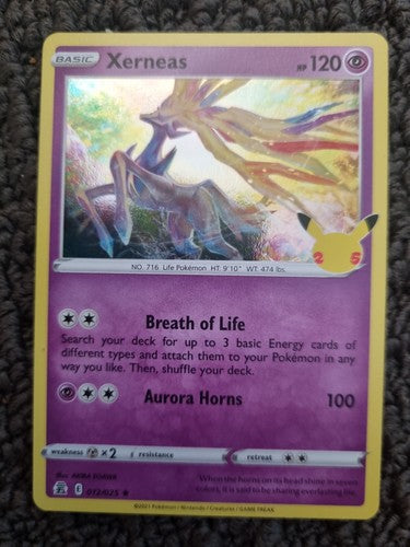 Xerneas 012/025 Rare Holo | Pokemon Celebrations | Pokemon Card