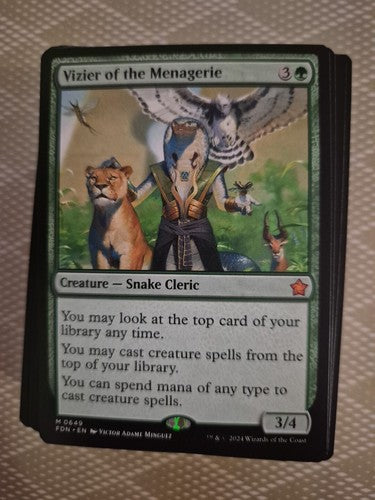 Vizier of the Menagerie MTG Magic the Gathering Card NM Near Mint FDN