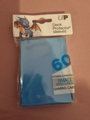 60 x PRO-Gloss Small Light Blue Deck Protector Sleeves Standard Cards 62 x 89mm