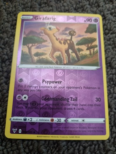 Girafarig 065/185 Reverse Holo | Sword & Shield: Vivid Voltage | Pokemon Card