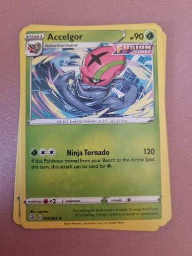 Accelgor - 014/264 Rare Fusion Strike Pokemon Card
