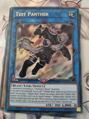 Test Panther CHIM-EN046 ultra rare 1st Ed konami yugioh original