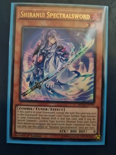 Shiranui Spectralsword (MP16-EN199) 1st Edition - Ultra Rare Yugioh