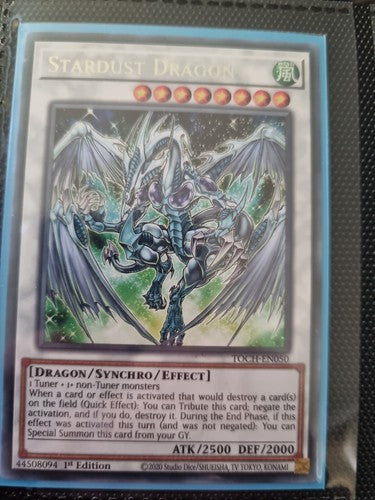 Yugioh Stardust Dragon TOCH-EN050 Rare 1st Edition Near Mint