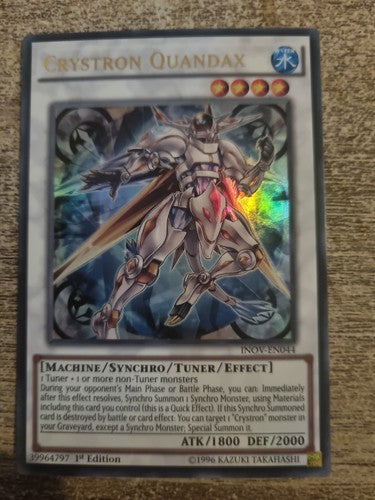Yugioh | Crystron Quandax - INOV-EN044 - Ultra Rare - 1st Edition NM