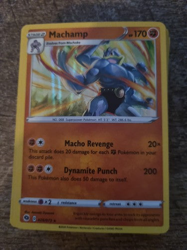 Machamp 026/073 Holo Rare NM Champion's Path 2020 Pokemon Card