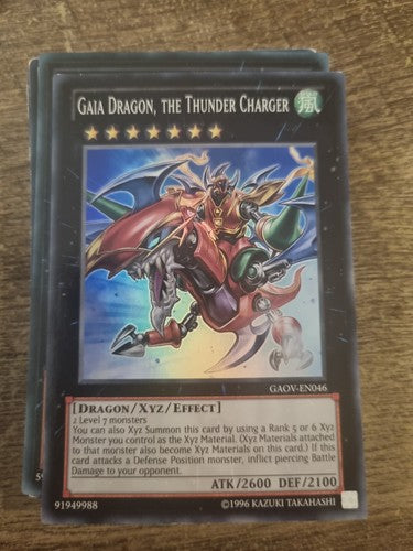 Gaia Dragon, the Thunder Charger - GAOV-EN046 - Super Rare MP Yugioh