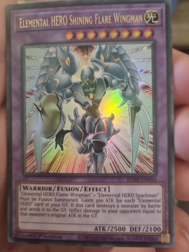 Yu-Gi-Oh!| BLAR-EN054 - Elemental HERO Shining Flare Wingman - Secret Rare 1st
