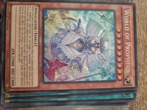 YuGiOh World of Prophecy Secret Rare 1st Edition MP14-EN081