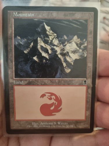 MAGIC THE GATHERING MTG CARD - Mountain - Odyssey (Version 2)