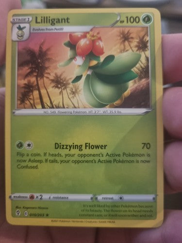 Pokémon TCG Lilligant Evolving Skies 010/203 Regular Rare