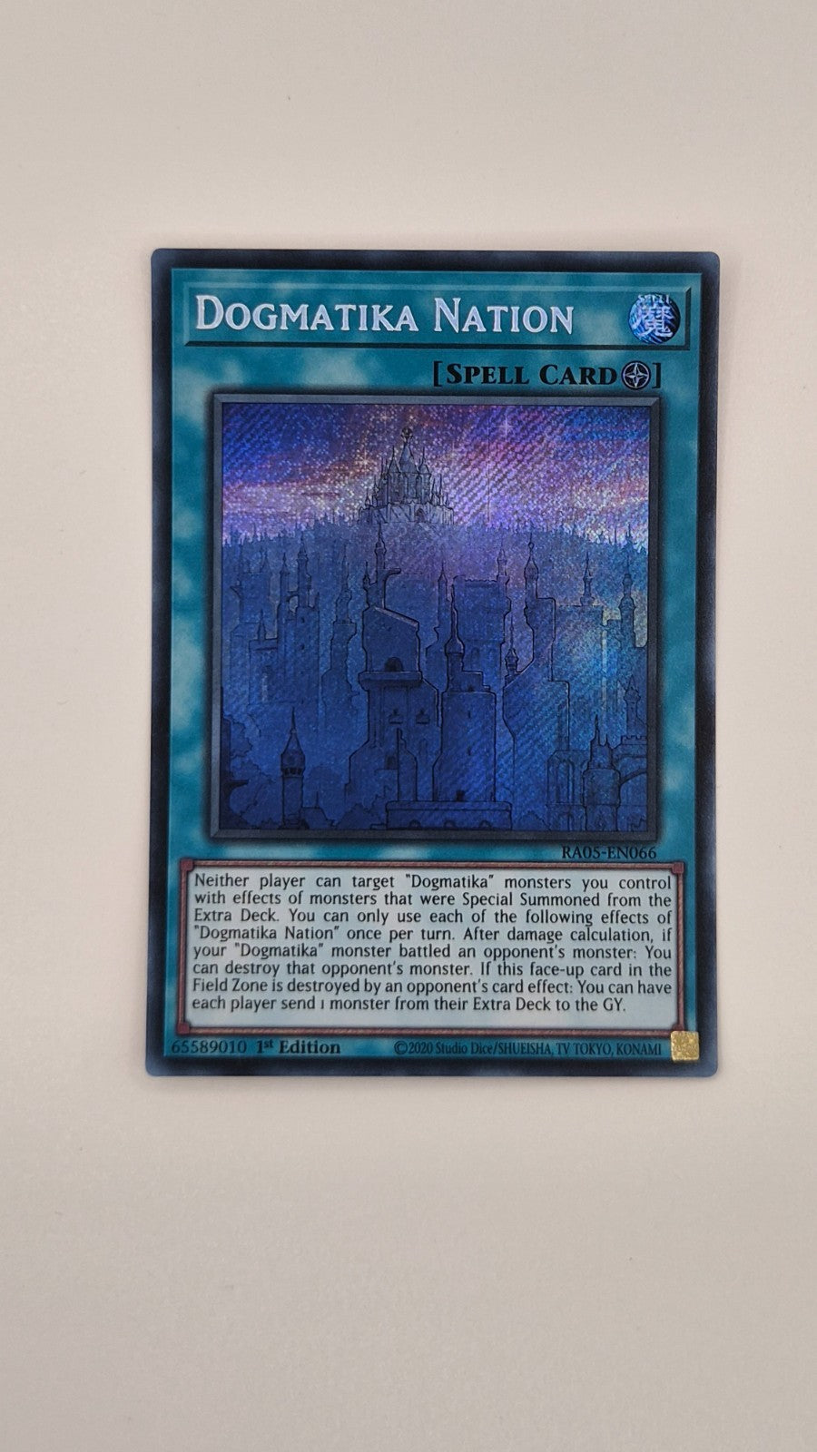 Dogmatika Nation RA05-EN066 Secret Rare 1st Ed NM Yu-Gi-Oh!
