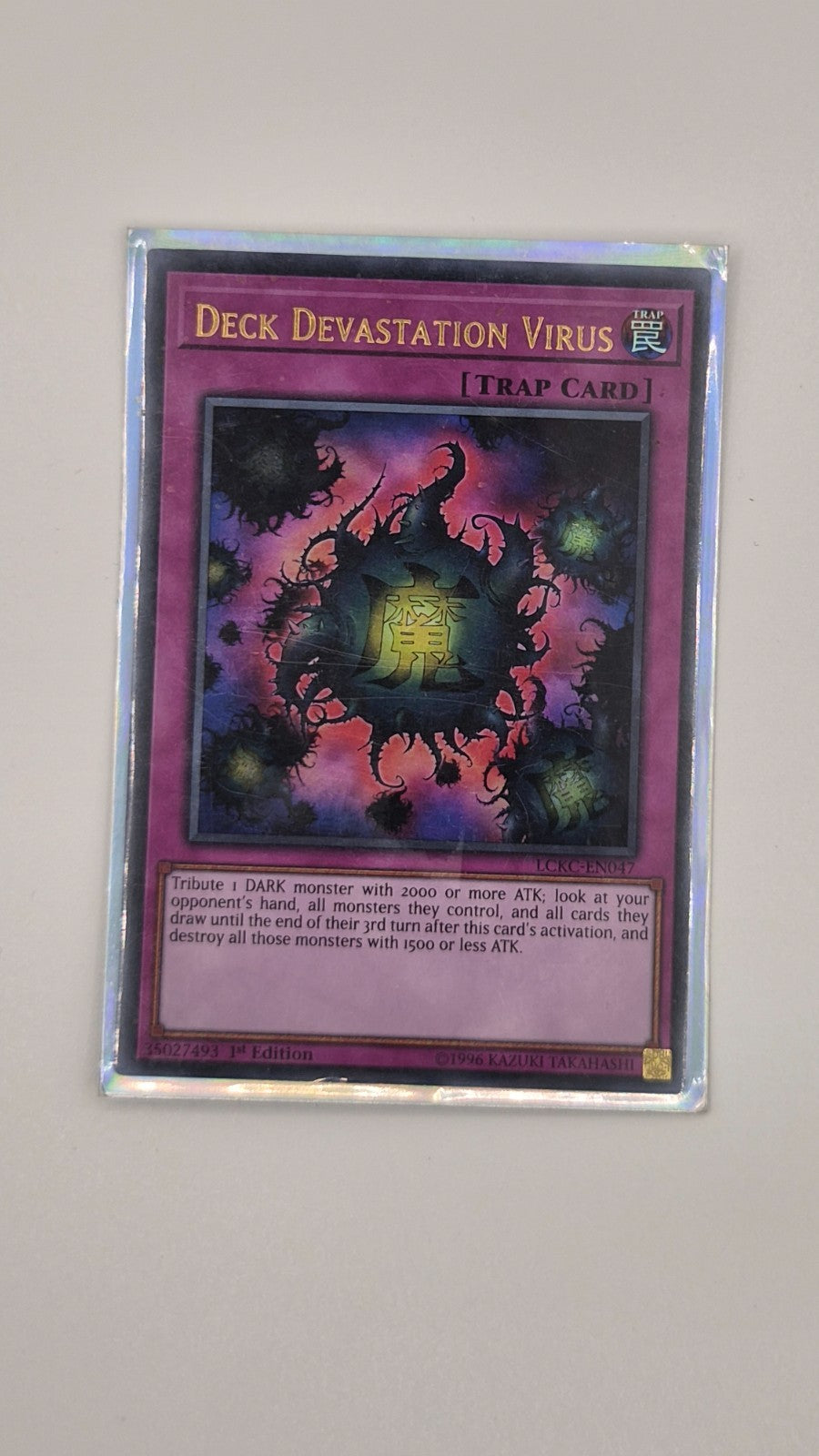 Deck Devastation Virus LCKC-EN047 Ultra Rare 1st Ed NM Yu-Gi-Oh!